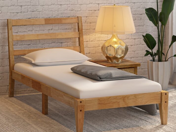 Aurora Single Bed In Natural Finish