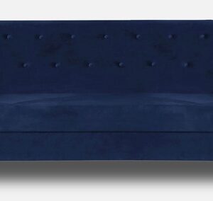 Bali 3 Seater Sofa In Velvet Blue Colour