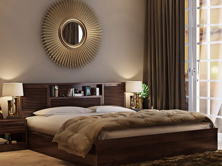 Bolton King Size Bed with Hydraulic Storage in Wenge Finish