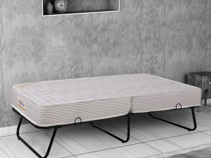 Dreamer Metallic Folding Bed in Black Colour