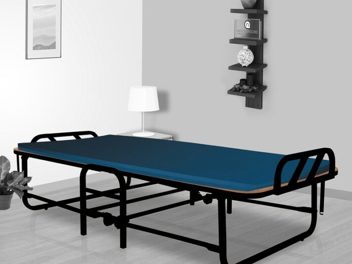 Freddie Roll-Away Single Bed in Black Finish