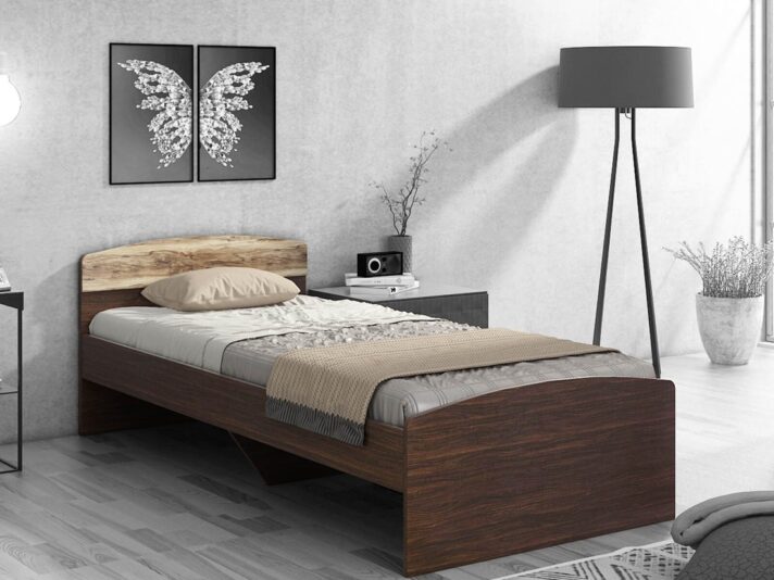 Ornet Single Bed In Walnut Finish