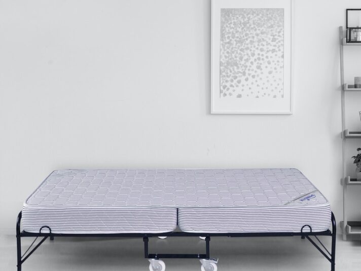 Roll-Away Folding Space Saving Bed with Free 6 Inch Foam Mattress