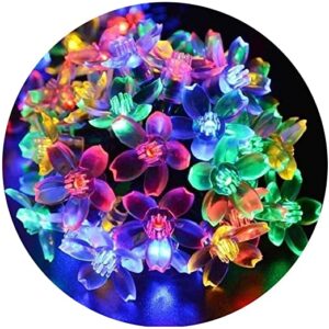 PESCA Flower Fairy String Lights, 15 Meter 100 LED with 8 Flashing Modes Christmas Lights for Diwali Home Decoration (Multicolour)